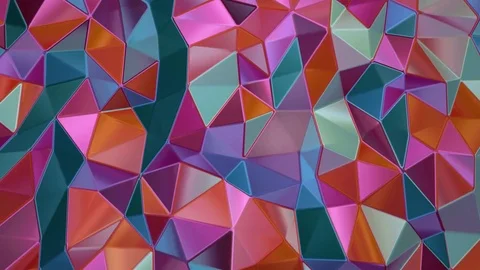 Color polygon waves background Stock Footage 72202725