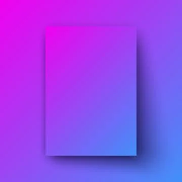 Color Poster Mock-up Stock Illustration