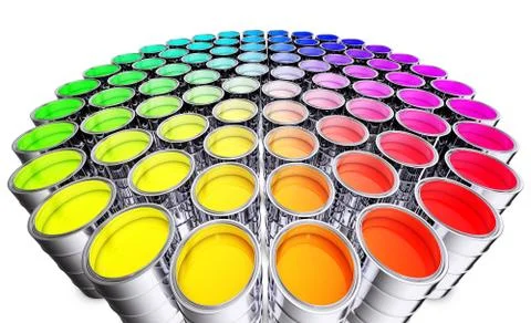 Color pots イラスト素材