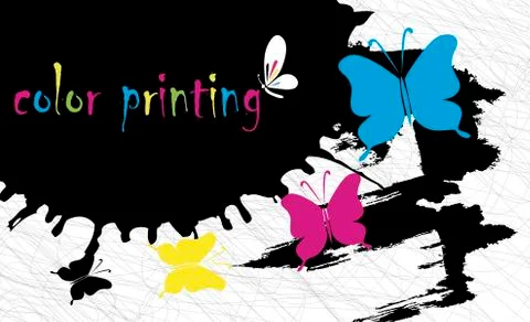 Color printing Stock Illustration