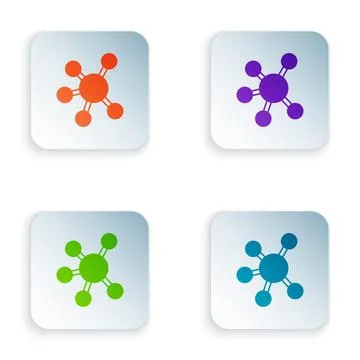 Color Project team base icon isolated on white background. Business analysis and Stock Illustration