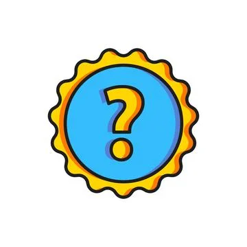 Color Question mark icon isolated on white background. FAQ sign. Copy files.. Stock Illustration