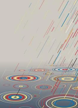 Color rain Stock-Illustration
