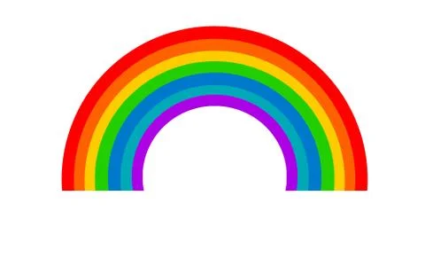 Color rainbow element isolated Stock-Illustration
