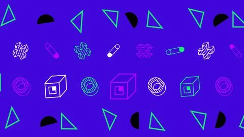 Color Random Seamless Pattern Background Stock Photos