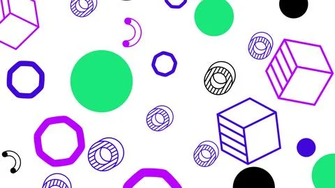 Color Random Seamless Pattern Background Stock Photos