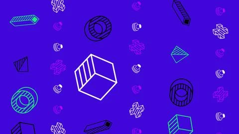 Color Random Seamless Pattern Background Stock Photos