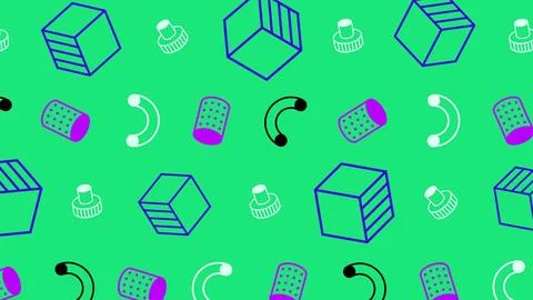 Color Random Seamless Pattern Background Stock Photos