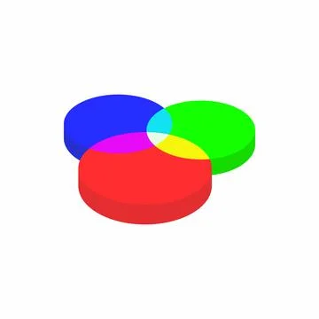 Color range spectrum circle round palette icon Stock Illustration