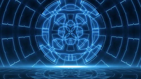 Color Rays Scene. Loop Stock Footage 75031441