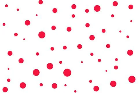Color red circle. chaotic pattern circle. Seamless pattern. Stock Illustration