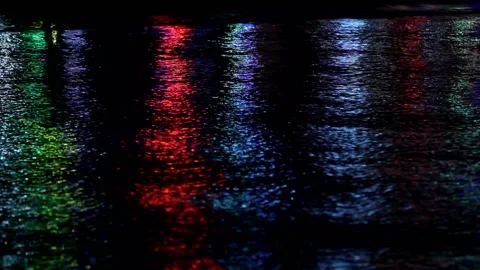 Color reflection in sea water Stock Footage 140224011