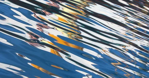 Color Reflection in the water Stock Footage 320442433