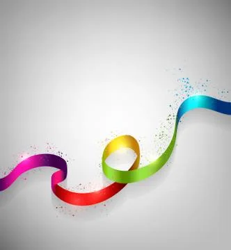 Color Ribbon Stock Illustration