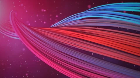 Color Ribbons Loopable Stock Footage 100585266