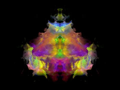 Color Rorschach Test Pattern イラスト素材