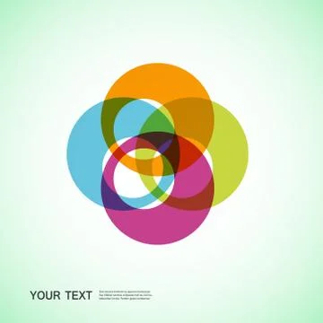 Color round abstract forms eps10 Stock Illustration