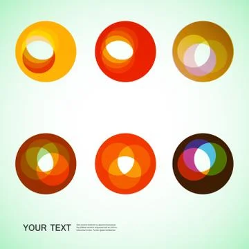 Color round abstract forms eps10 Stock Illustration