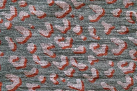 The color rumpled fabric with an abstract pattern Stock Photos