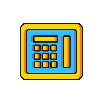 Color Safe icon isolated on white background. The door safe a bank vault wi.. 스톡 일러스트