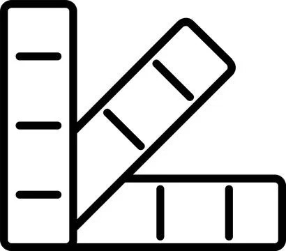 Color Sample Line Icon Design Stock Illustration