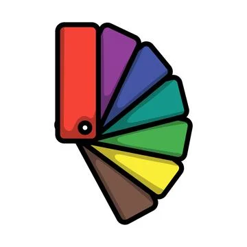 Color Samples Icon Stock Illustration