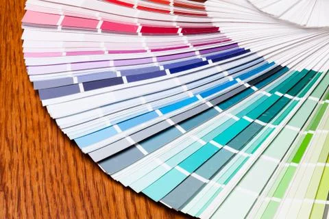 Color samples palette Stock Photos