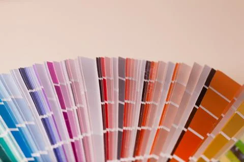 Color samples palette Stock Photos