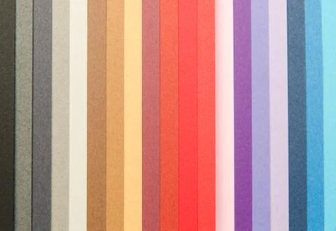 Color samples paper background Stock Photos