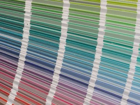 Color samples system Stock Photos