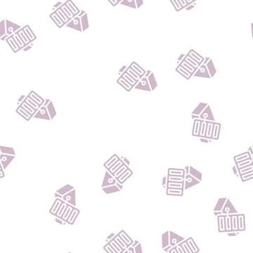 Color scale brick glyph vector seamless pattern Stock Illustration