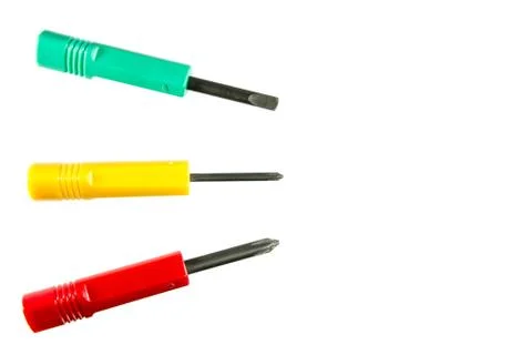 Color screwdriver set Stock Photos