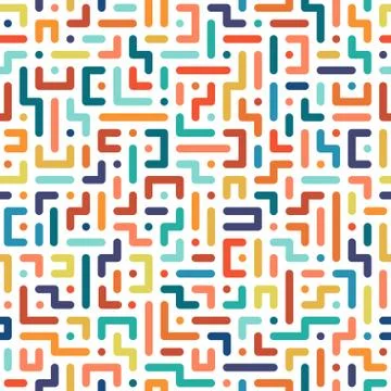 Color seamless geometric pattern. Vector background. 스톡 일러스트