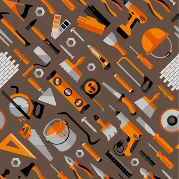 Color seamless pattern of building Ilustración de archivo