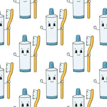 Color seamless pattern. Cartoon style. Bright design. For walpaper, poster, b Illustrazione stock