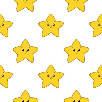 Color seamless pattern. Cartoon style. Bright design. For walpaper, poster, b Stock Illustration