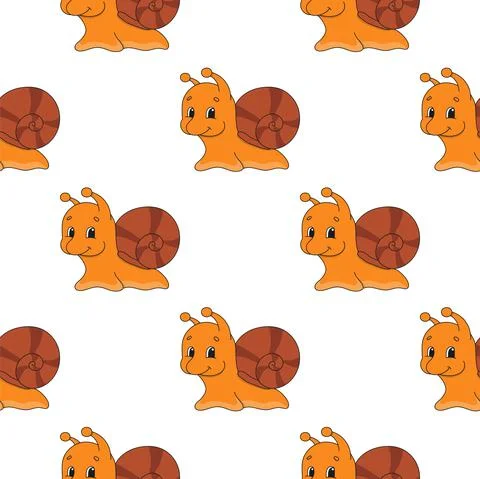 Color seamless pattern. Cartoon style. Bright design. For walpaper, poster, b Stock Illustration