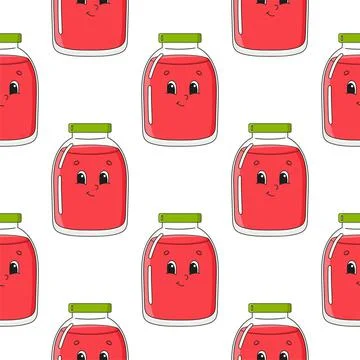 Color seamless pattern. Cartoon style. Bright design. For walpaper, poster, b Illustrazione stock