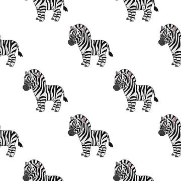 Color seamless pattern. Cartoon style. Bright design. For walpaper, poster, b Stock Illustration
