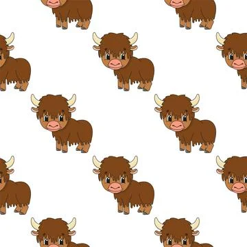 Color seamless pattern. Cartoon style. Bright design. For walpaper, poster, b Stock Illustration