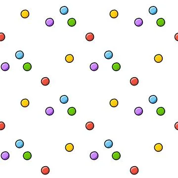 Color seamless pattern. Cartoon style. Bright design. For walpaper, poster, b Stock Illustration