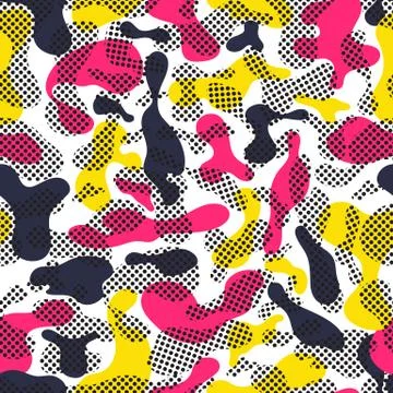 Color seamless pattern modern bold Illustrazione stock