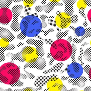 Color seamless pattern modern bold Illustrazione stock