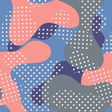 Color seamless pattern modern bold Stock Illustration