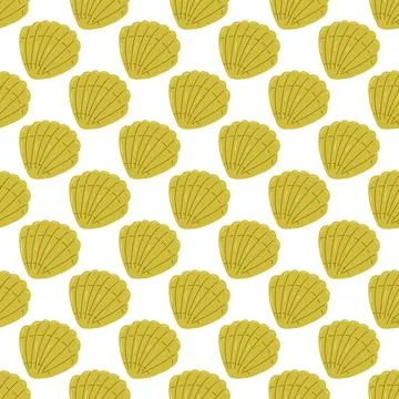 Color seamless pattern of various summer elements. 스톡 일러스트