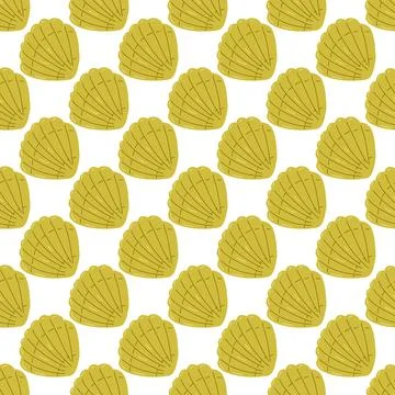 Color seamless pattern of various summer elements. イラスト素材