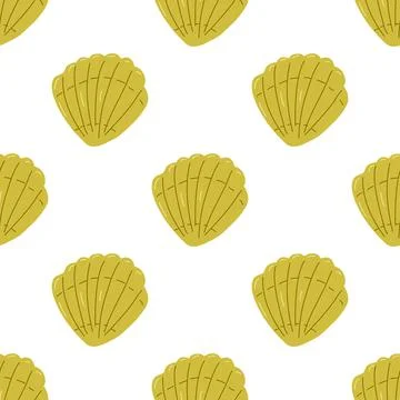 Color seamless pattern of various summer elements. 스톡 일러스트