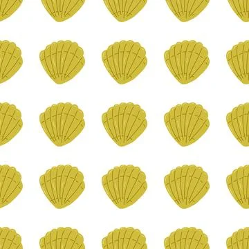 Color seamless pattern of various summer elements. 스톡 일러스트