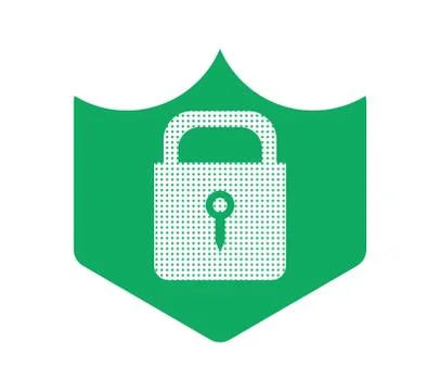 Color security icon with vector Stock Illustration