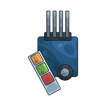 Color sensor illustration Stock Illustration